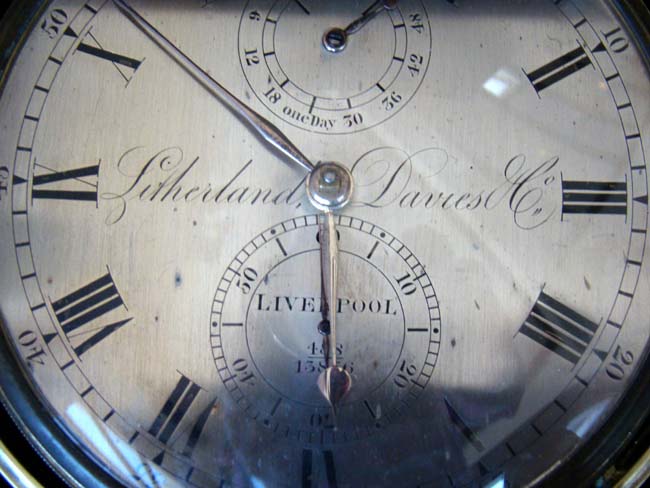 A 19th century Marine Chronometer made by Litherland, Davies & Co., Liverpool, circa 1835-1840